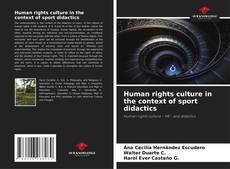 Capa do livro de Human rights culture in the context of sport didactics 