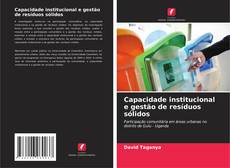 Buchcover von Capacidade institucional e gestão de resíduos sólidos