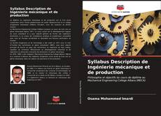 Copertina di Syllabus Description de Ingénierie mécanique et de production