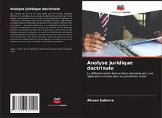 Analyse juridique doctrinale kitap kapağı