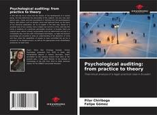 Обложка Psychological auditing: from practice to theory