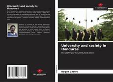 Portada del libro de University and society in Honduras