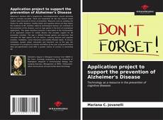Capa do livro de Application project to support the prevention of Alzheimer's Disease 
