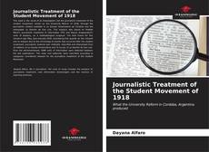 Capa do livro de Journalistic Treatment of the Student Movement of 1918 