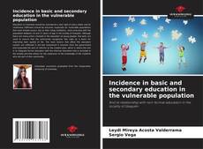 Capa do livro de Incidence in basic and secondary education in the vulnerable population 