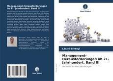 Capa do livro de Management-Herausforderungen im 21. Jahrhundert. Band III 