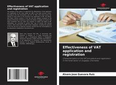 Effectiveness of VAT application and registration kitap kapağı