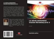 LE DÉVELOPPEMENT VISION MATÉRIALISTE II kitap kapağı