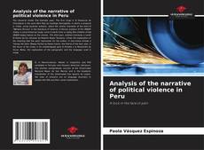 Capa do livro de Analysis of the narrative of political violence in Peru 