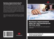 Couverture de Business improvement plan for microenterprise service units