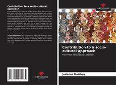 Copertina di Contribution to a socio-cultural approach