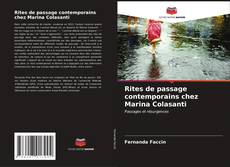 Buchcover von Rites de passage contemporains chez Marina Colasanti