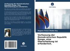 Capa do livro de Verfassung der Demokratischen Republik Kongo, eine Überarbeitung ist erforderlich. 