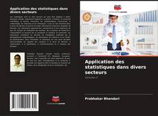 Buchcover von Application des statistiques dans divers secteurs