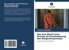 Capa do livro de Das Iura Novit Curia Prinzip als Einschränkung des Kongruenzprinzips 