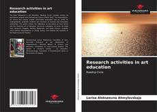 Copertina di Research activities in art education
