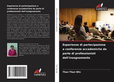 Capa do livro de Esperienze di partecipazione a conferenze accademiche da parte di professionisti dell'insegnamento 