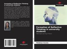 Capa do livro de Formation of Reflective Thinking in university students 