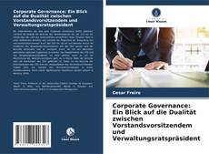 Portada del libro de Corporate Governance: Ein Blick auf die Dualität zwischen Vorstandsvorsitzendem und Verwaltungsratspräsident