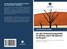 Buchcover von Ist die Entwicklungshilfe in Afrika nach 60 Jahren wirksam?