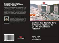 Gestion des déchets dans différents hôpitaux de Quetta Baluchistan Pakistan kitap kapağı