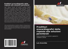 Buchcover von Predittori ecocardiografici della risposta alle soluzioni parenterali