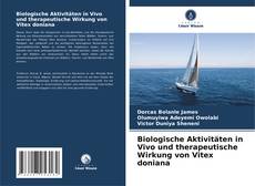 Обложка Biologische Aktivitäten in Vivo und therapeutische Wirkung von Vitex doniana