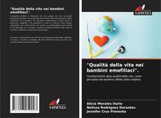 Bookcover of "Qualità della vita nei bambini emofiliaci".