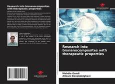 Capa do livro de Research into bionanocomposites with therapeutic properties 