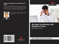 Capa do livro de Burnout syndrome and quality of care 