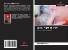 Capa do livro de Social right to work 