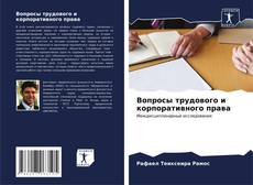 Buchcover von Вопросы трудового и корпоративного права