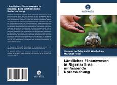 Buchcover von Ländliches Finanzwesen in Nigeria: Eine umfassende Untersuchung