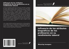 Bookcover of Influencia de los atributos biográficos de los profesores en su rendimiento laboral