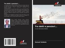 Capa do livro de Tra detti e pensieri... 