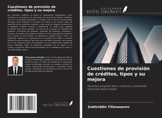 Bookcover of Cuestiones de provisión de créditos, tipos y su mejora