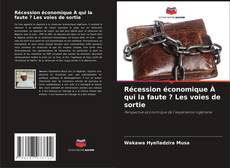 Récession économique À qui la faute ? Les voies de sortie的封面
