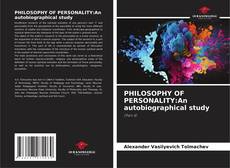 Capa do livro de PHILOSOPHY OF PERSONALITY:An autobiographical study 