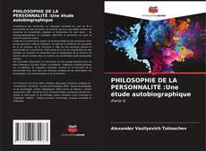 Buchcover von PHILOSOPHIE DE LA PERSONNALITÉ :Une étude autobiographique