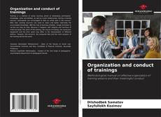 Copertina di Organization and conduct of trainings