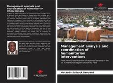 Couverture de Management analysis and coordination of humanitarian interventions