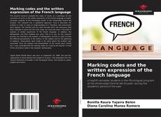 Buchcover von Marking codes and the written expression of the French language