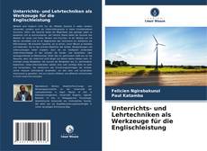 Buchcover von Unterrichts- und Lehrtechniken als Werkzeuge für die Englischleistung