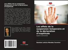 Buchcover von Les effets de la suspension temporaire et de la déclaration d'inaptitude