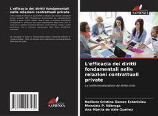 Bookcover of L'efficacia dei diritti fondamentali nelle relazioni contrattuali private