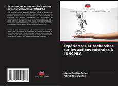 Buchcover von Expériences et recherches sur les actions tutorales à l'UNCPBA