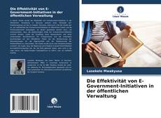 Bookcover of Die Effektivität von E-Government-Initiativen in der öffentlichen Verwaltung