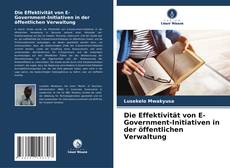 Die Effektivität von E-Government-Initiativen in der öffentlichen Verwaltung kitap kapağı