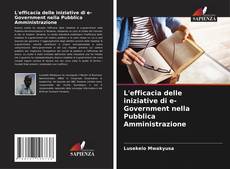 Bookcover of L'efficacia delle iniziative di e-Government nella Pubblica Amministrazione