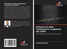 Articolo 64 della Costituzione congolese del 2006: kitap kapağı
